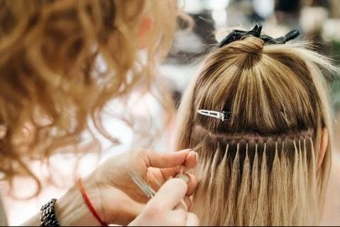 K-tip Hair Extensions project — Folsom, California